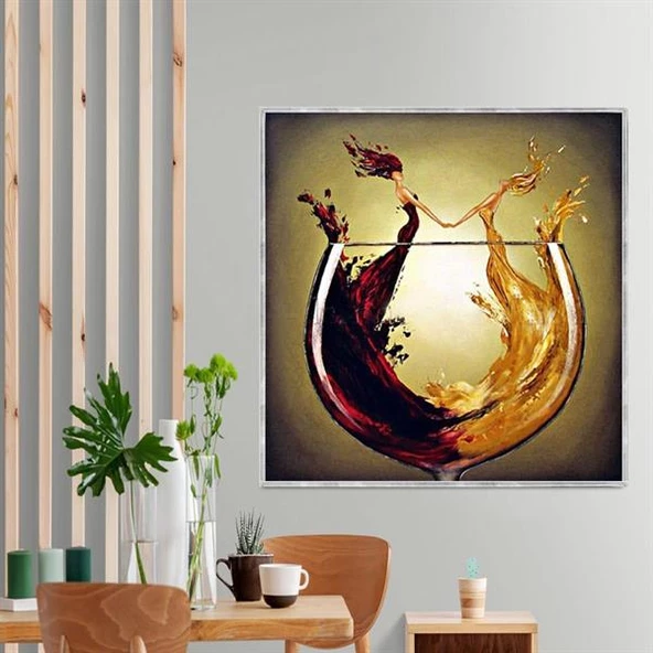 Vino Yağlı Boya Dokulu Tablo ürün görseli 1