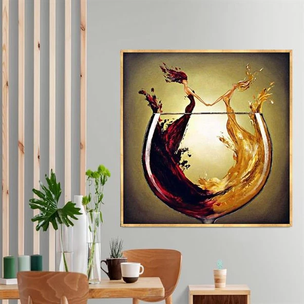 Vino Yağlı Boya Dokulu Tablo ürün görseli 1