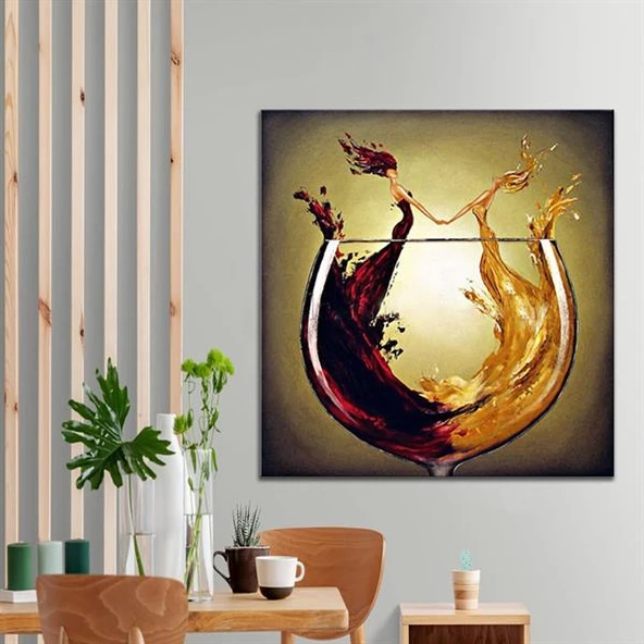 Vino Yağlı Boya Dokulu Tablo ürün görseli 1