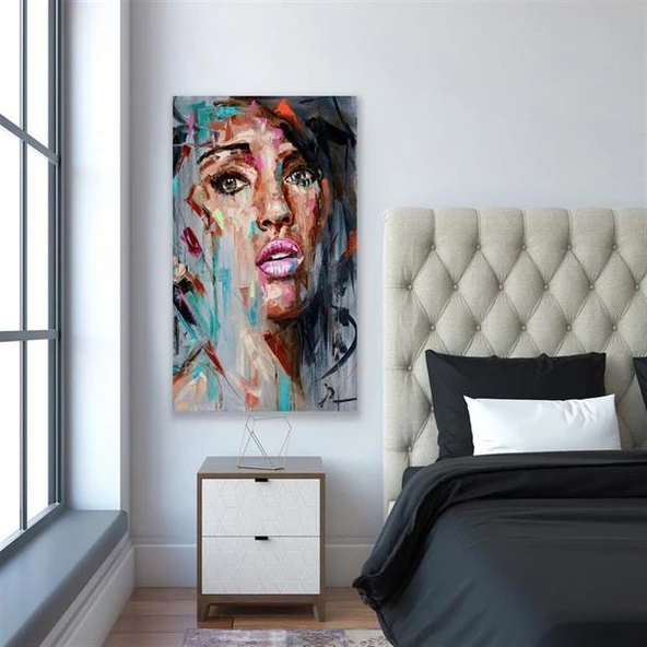 Abstract Women Yağlı Boya Dokulu Tablo ürün görseli 1