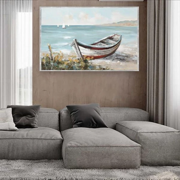 Sandal Yağlı Boya Dokulu Tablo - Resim 2
