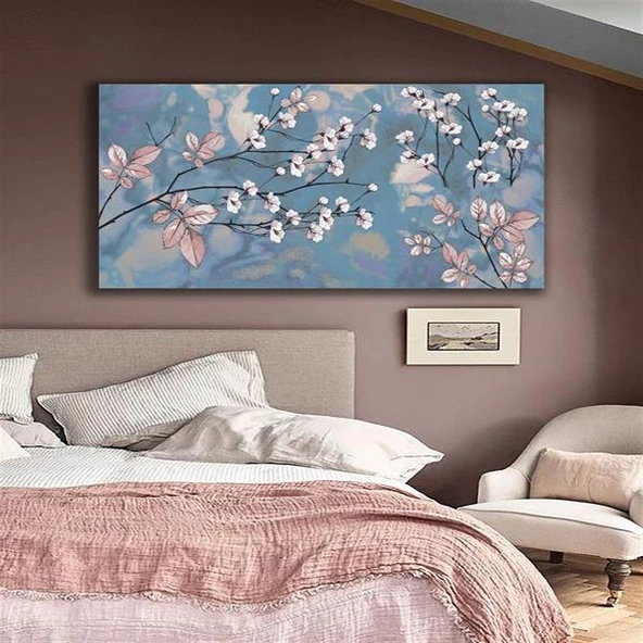 Almond Blossom Yağlı Boya Dokulu Tablo ürün görseli 1