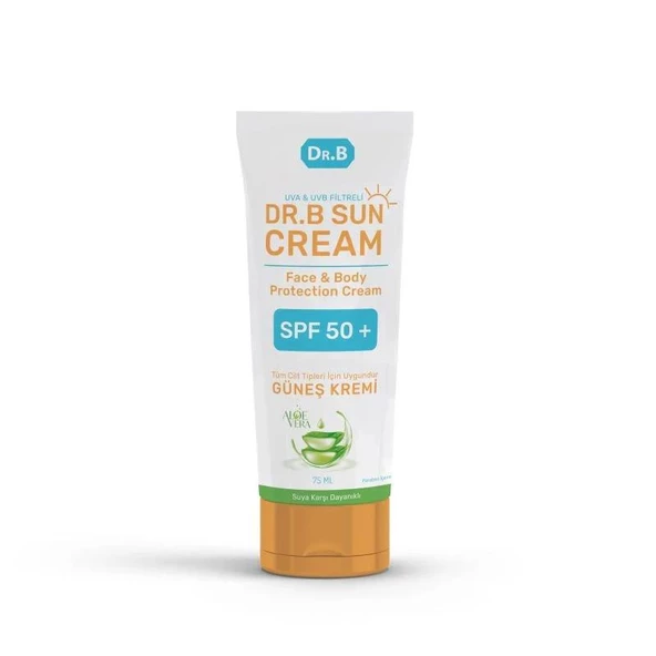 Dr.B Sun Cream Tüm Cilt Tipleri İçin Özel Aloe Vera Özlü Güneş Kremi 75 Ml ürün görseli 1