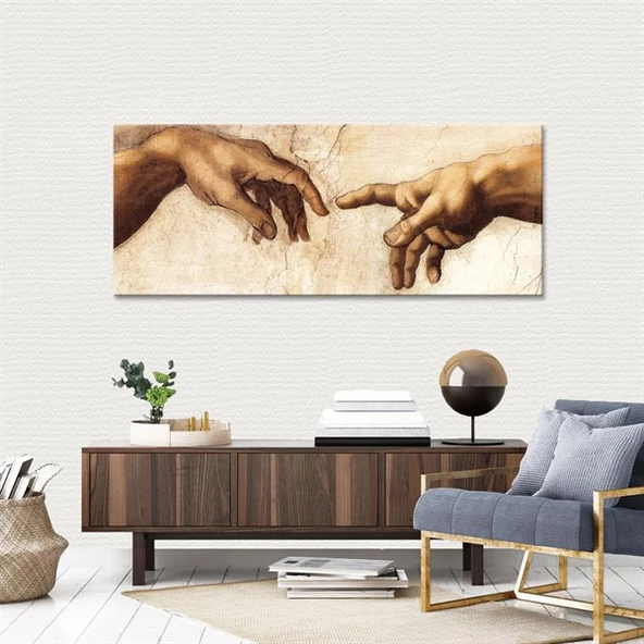 Creation Of Adam Kanvas Tablo ürün görseli 1