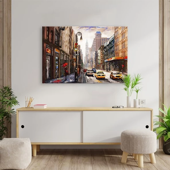 New York Cadde Kanvas Tablo ürün görseli 1