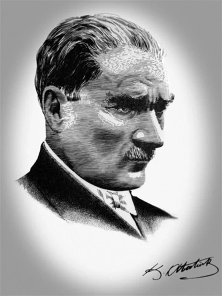 Mustafa Kemal Atatürk - Kanvas Tablo ATPO-133-F ürün görseli 1