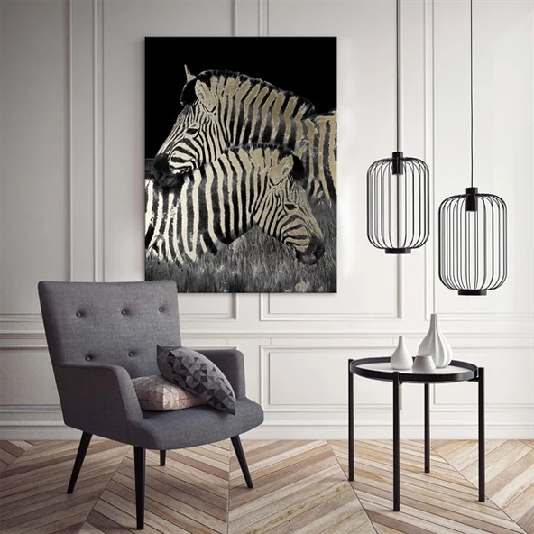 Zebra Serisi 6 - Büyük Boy Kanvas Tablo ürün görseli 1