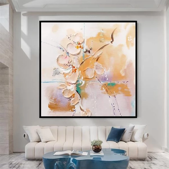 Abstract Pastel 3D Yoğun Yağlı Boya Tablo ürün görseli 1