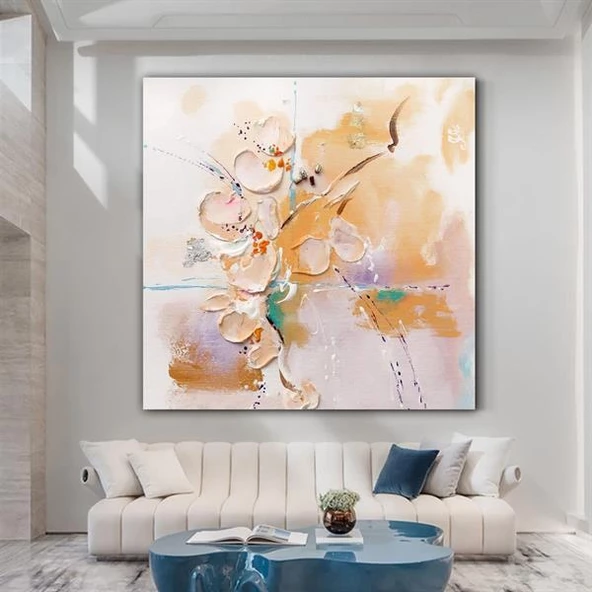Abstract Pastel 3D Yoğun Yağlı Boya Tablo ürün görseli 1