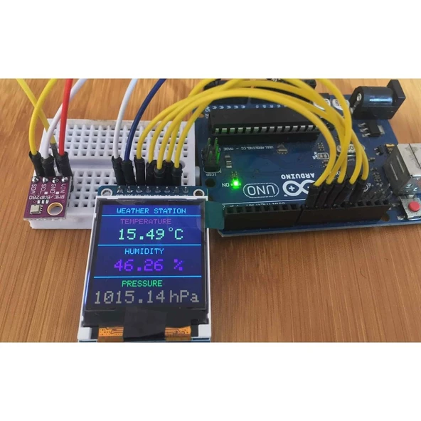 Sıcaklık Nem ve Barometrik Basınç Sensörü BME-280 BME280 5 Volt - Resim 8