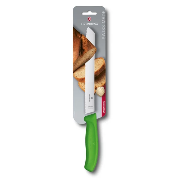 Victorinox Swiss Classic 21cm Ekmek Bıçağı Yeşil 6.8636.21L4B ürün görseli 1