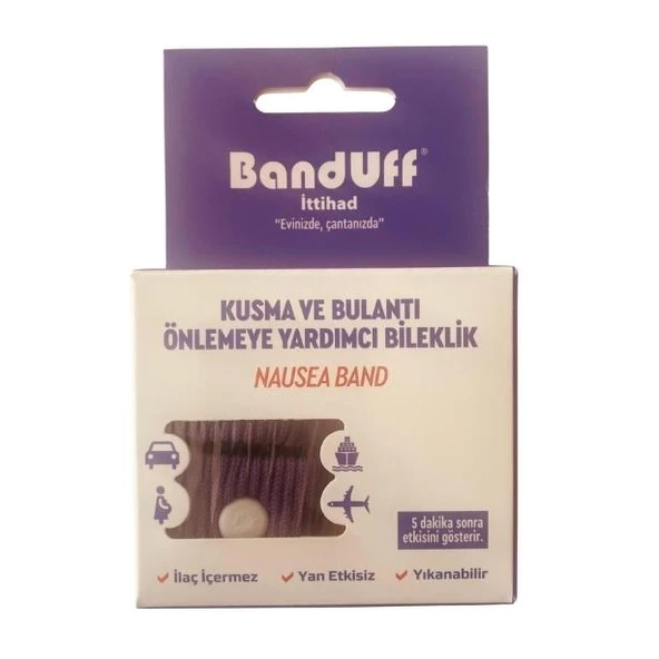 Banduff Kusma ve Bulantı Önleyici Bileklik - Yetişkin / Mor ürün görseli 1
