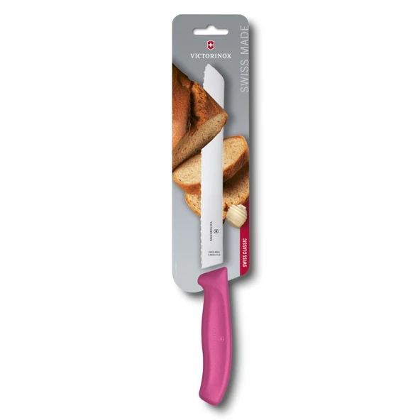 Victorinox Swiss Classic 21cm Ekmek Bıçağı Pembe 6.8636.21L5B ürün görseli 1