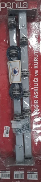 PERİLLA DUVARA MONTELİ METAL ÇAMAŞIR KURUTMALIĞI KIRMALI SM-0020 ürün görseli 1