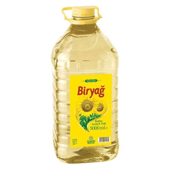 Biryağ Ayçicek Yağı Pet 5 lt 4 adet ürün görseli 1