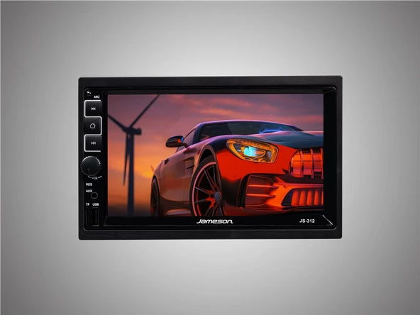 Jameson JS-312-7''USB-BT-FM-MP3-MP4-MP5-4X60W-MİRRORLİNK-KAMERALI ürün görseli 1