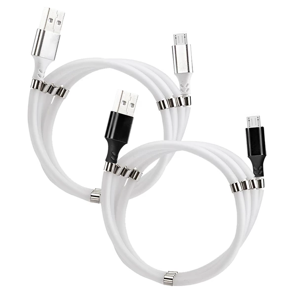 FitPlus FP1003 Micro USB Hızlı Şarj Özellikli Mıknatıslı Data/Şarj Kablosu ürün görseli 1
