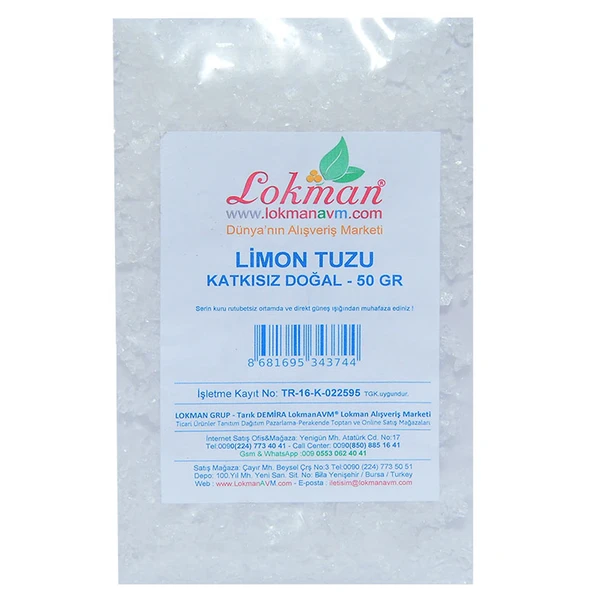 Limon Tuzu Granül Çakıl 50 Gr Paket - Resim 2
