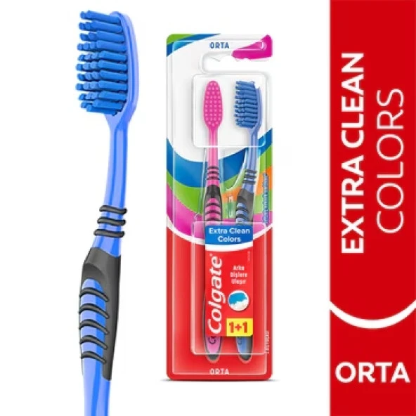 Colgate Extra Clean Colors 1+1 Diş Fırçası 6 Adet ürün görseli 1