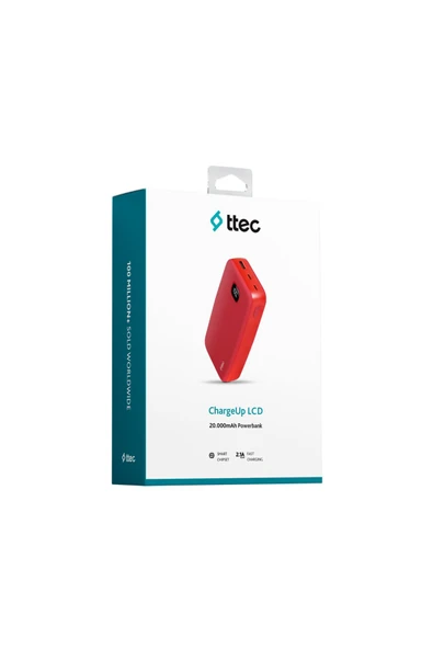 Ttec 2BB211GK ChargeUp LCD 20.000 mAh Taşınabilir Hızlı Şarj Aleti / Powerbank - Resim 7