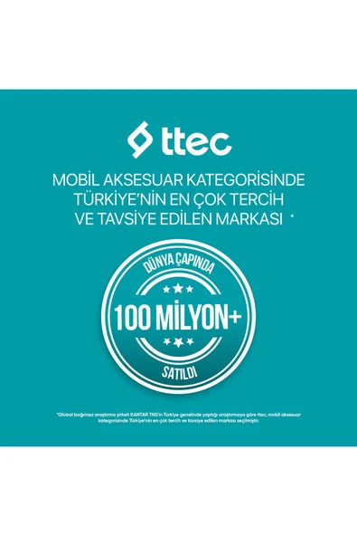 Ttec 2BB211GK ChargeUp LCD 20.000 mAh Taşınabilir Hızlı Şarj Aleti / Powerbank - Resim 8