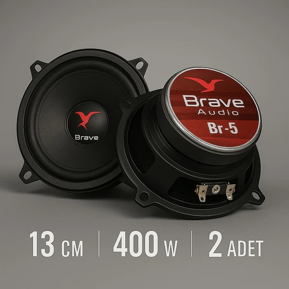Brave 13cm Amfi Tipi 400W 60Rms Midrange Hoparlör Takımı ürün görseli 1
