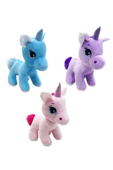 Peluş Pony At 32 Cm - Mavi Su Dünyası ürün görseli 1