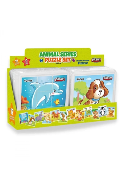 Puzzle Tek Kartlık Animal - Hayvanlar Puzzle - Tek Puzzle Gönderilmektedir. Mavi Su Dünyası ürün görseli 1