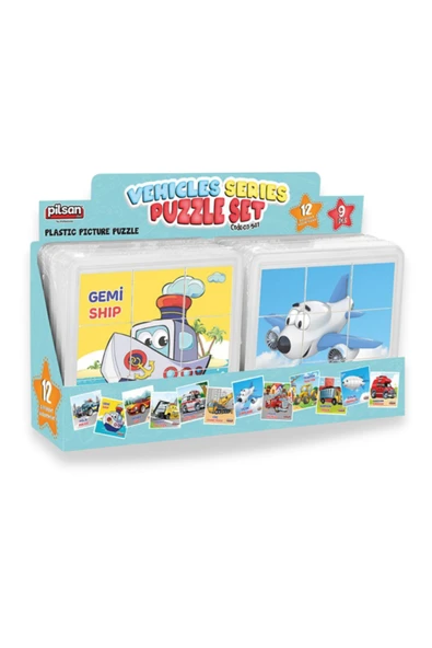 Puzzle Tek Kartlık - Taşıtlar Puzzle - Tek Puzzle Gönderilmektedir. Mavi Su Dünyası ürün görseli 1