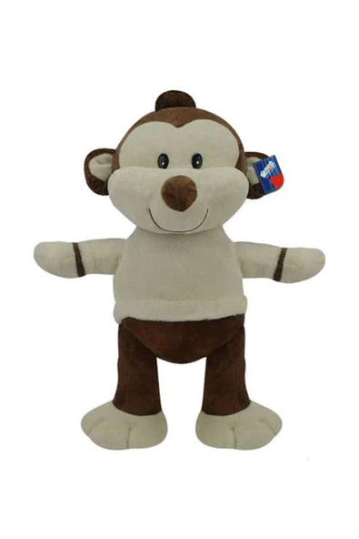 Peluş Maymun Sevimli 45 Cm Gri - MAVİ SU DÜNYASI ürün görseli 1