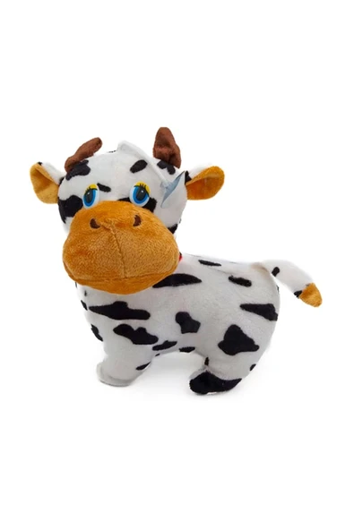 Peluş İnek 20 Cm Beyaz - Mavi Su Dünyası ürün görseli 1