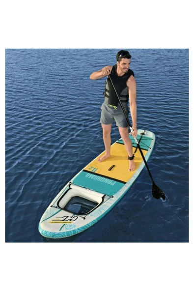 Paddle Board Hydro-Force Kürek+Pompa+Çanta - 340 x 89 Cm - - Resim 5