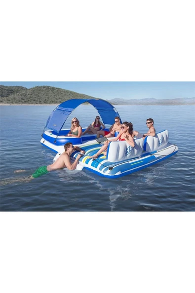 Süper Jumbo Ada Binici 6 Kişilik 389x 274 Cm - Mavi Su Dünyası ürün görseli 1
