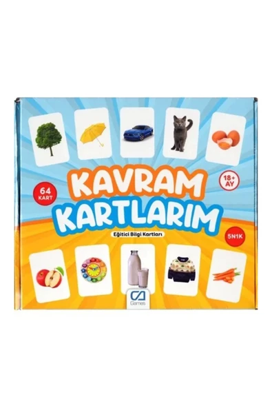 Kavram Kartlarım 64 Kart ile Eğitici Oyun Kartları ürün görseli 1