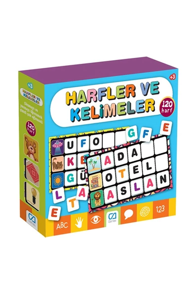 Harfler ve Kelimeler - Oynamak ve Yazmak Şimdi Çok Eğlenceli 120 Harf ürün görseli 1