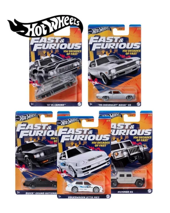 Hot Wheels Fast and Furious HNR88 Decades Of Fast ürün görseli 1