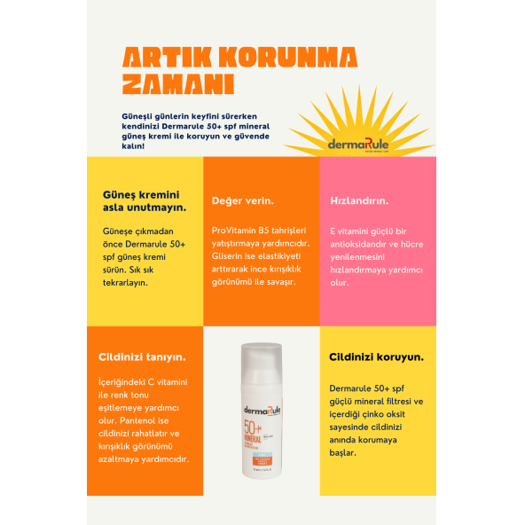 DERMARULE MINERAL HIGH PROTECTION 50+ SPF - Resim 2