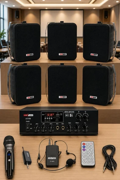 Lastvoice Soft Black Plus Paket-4 Hoparlör ve Anfi Mağaza Ses Sistemi ürün görseli 1