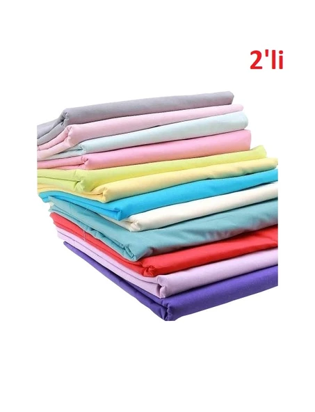2 Adet Karı Koca Yastık Kılıfı, Uzun Maxi Boy Yastık Kılıfı (50x150)-Karışık Renkli ürün görseli 1