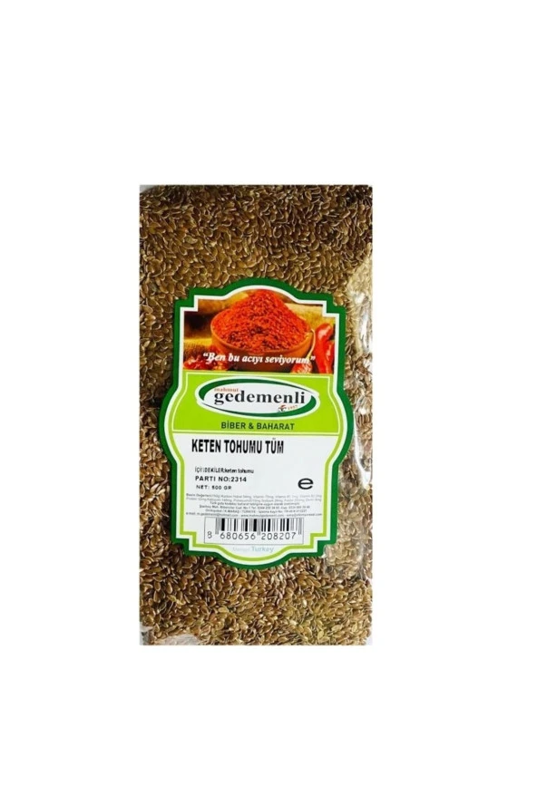 Keten Tohumu Tane Glutensiz 500 Gr ürün görseli 1
