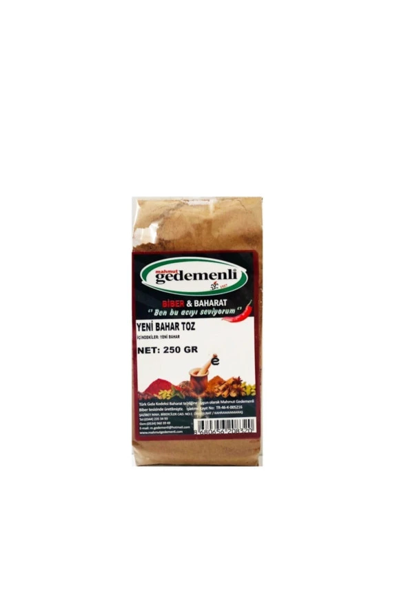 Yeni Bahar Toz 250 gr ürün görseli 1