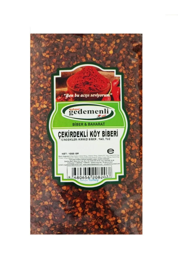 ÇEKİRDEKLİ KÖY BİBERİ 1000 GR ürün görseli 1