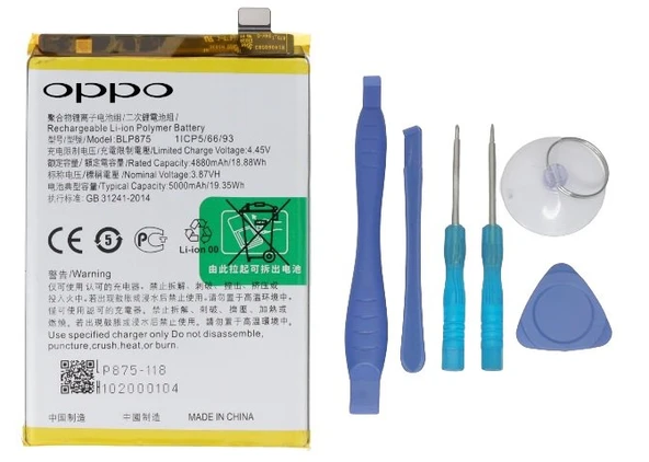 Oppo Realme V23 - Blp875 -  Batarya Pil Sıfır Orijinal + TAMİR SETİ ürün görseli 1