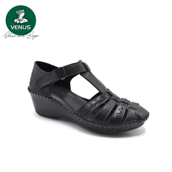 VENÜS 23033085Y BURNU KAPALI DOLGU TABAN KADIN SANDALET ürün görseli 1