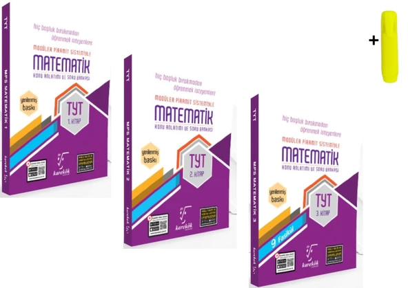 Karekök TYT Matematik 1 2 Ve 3.Kitap Mps Konu Anlatımlı Set Yeni ürün görseli 1