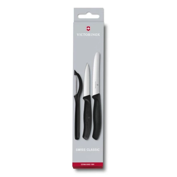 VİCTORİNOX SWISS CLAS.SOYMA BÇK+SOYACAK SET SİYAH ürün görseli 1