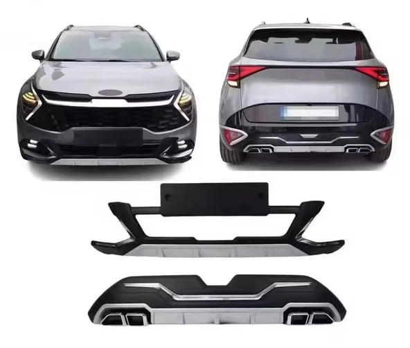 AUTOGP Kia sportage ön arka tampon koruma difüzör seti 2021+ ürün görseli 1