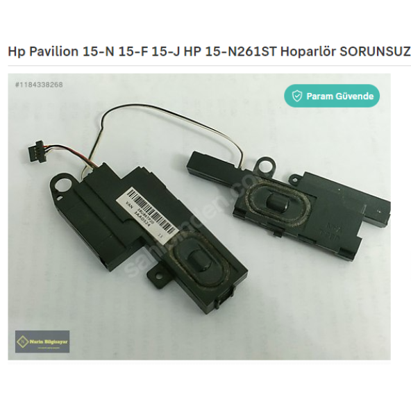 Hp Pavilion 15-N 15-F 15-J HP 15-N261ST Hoparlör SORUNSUZ ürün görseli 1