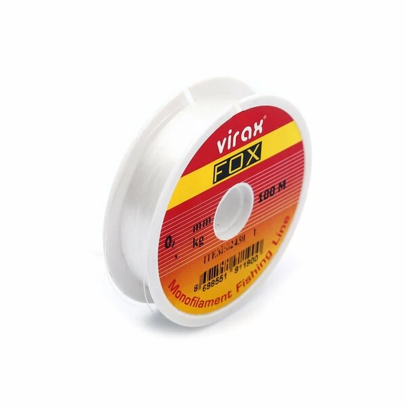 0.40mm VİRAX FOX BEYAZ MAKARA MİSİNA 100m ürün görseli 1
