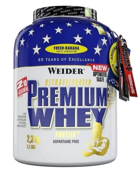 Weider Premium Whey Protein Tozu 2300 Gr - Muz ürün görseli 1